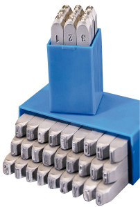 10mm . LOWER CASE GRAVUREM-S Standard Letter Punch Set a-z Full-Stop 